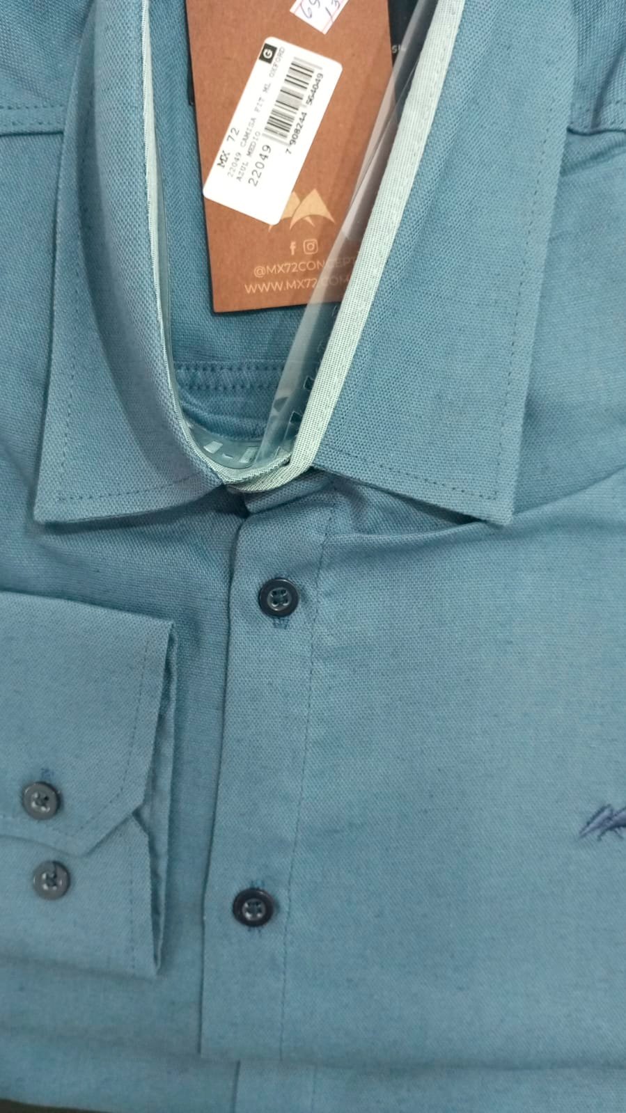 CAMISA MASCULINA FIT ML MX72 - 22049 - Imagem 2