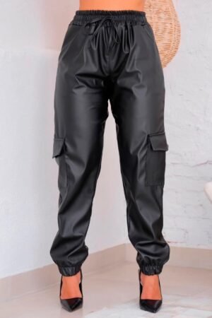 CALCA VIVI FASHION CARGO COURO PRADA