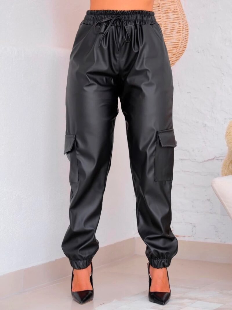 CALCA VIVI FASHION CARGO COURO PRADA
