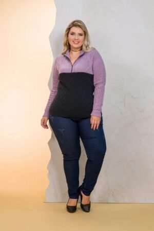 BLUSA GIULIANA MARQUES TRICOT ZIPER