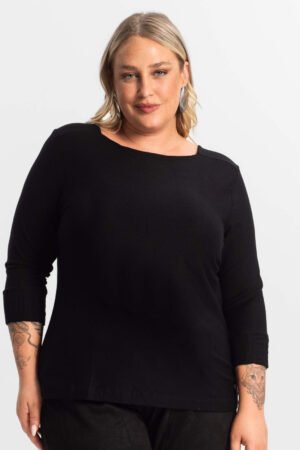 BLUSA MANGA 3/4 PLUS SIZE SECRET- S01736