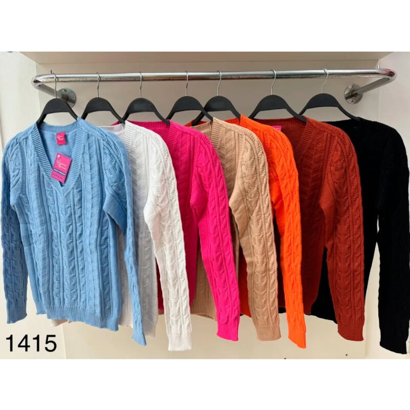 Blusa tricot modal turim decote V GM 1415 - Imagem 2