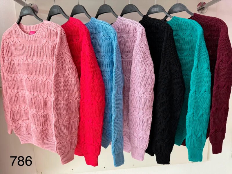 BLUSA tricot 2 cores GM 796 Tam  UNICO  MGIULIANA MARQUES TRICOT