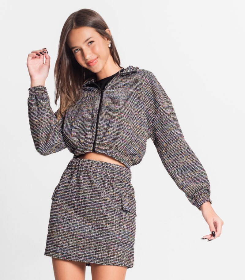 JAQUETA JUVENIL MINTY TWEED - M00144