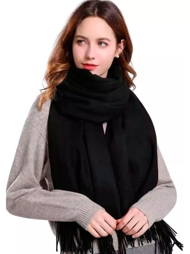 CASHMERE MING MODA - CACHECOL AMPLO ESTILO ECHARPE - Imagem 9