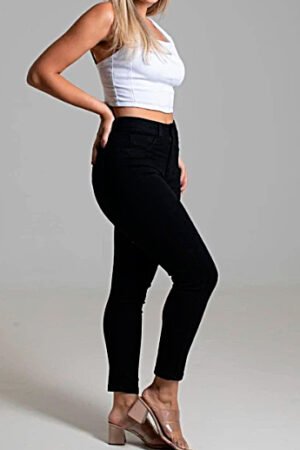 CALCA CIGARRET FEM CASUAL FIT COS ALTO - TE21813