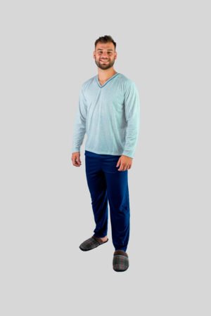 CONJUNTO ENCANTO PIJAMAS MASCULINO DECOTE V - 0550080122