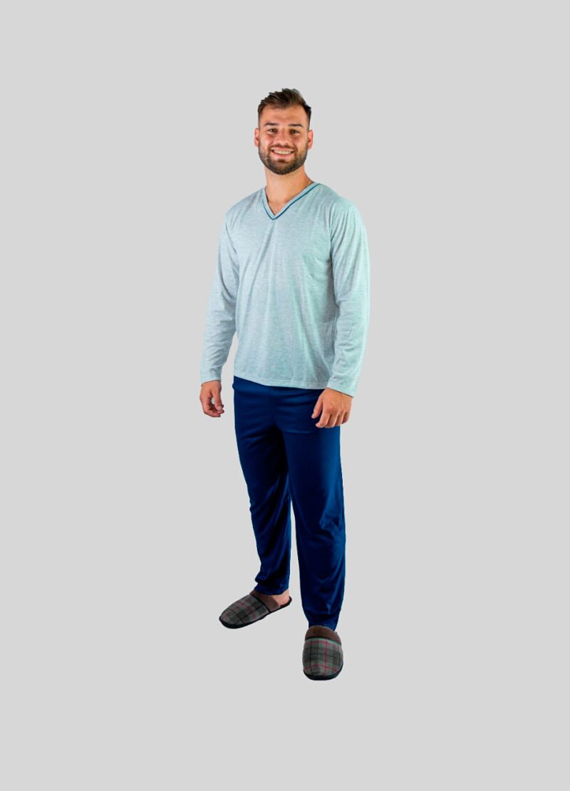 CONJUNTO ENCANTO PIJAMAS MASCULINO DECOTE V - 0550080122