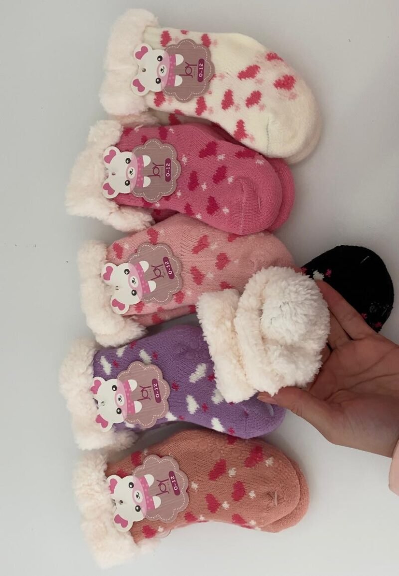 MEIA INFANTIL - FORRO PELUCIA - COLORIDAS - Imagem 2