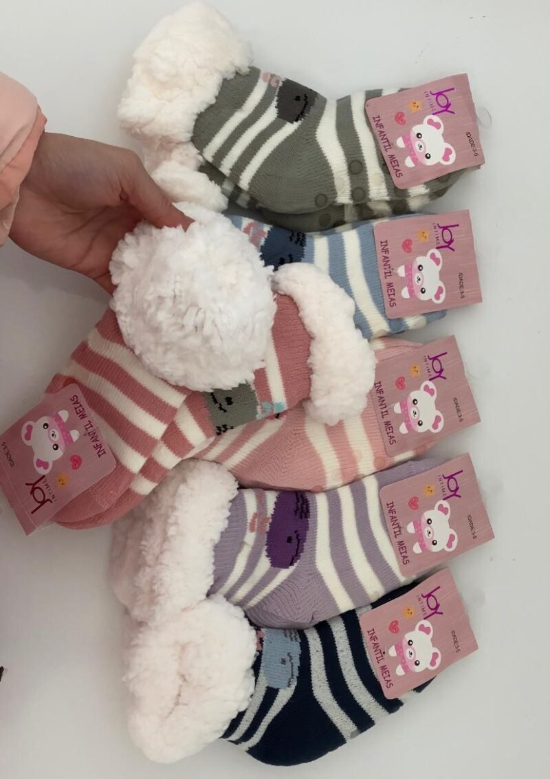MEIA INFANTIL - FORRO PELUCIA - COLORIDAS - Imagem 6