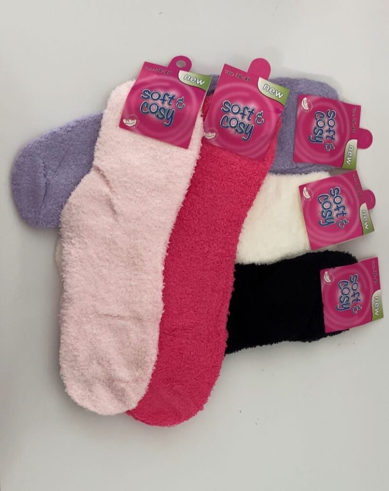 MEIA PELUCIADA SOFT E COSY FEMININA - 36-40 COLORIDA