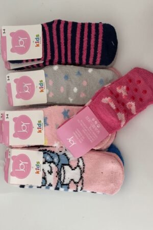 MEIA INFANTIL PELUCIA JOY INTIME KIDS - COLORIDO