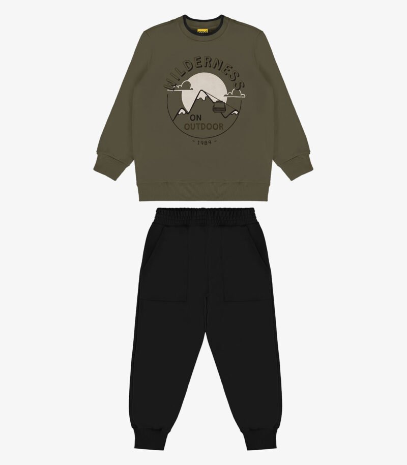 CONJUNTO BLUSAO COM CALCA INFANTIL MENINO ROVI KIDS - 3024822