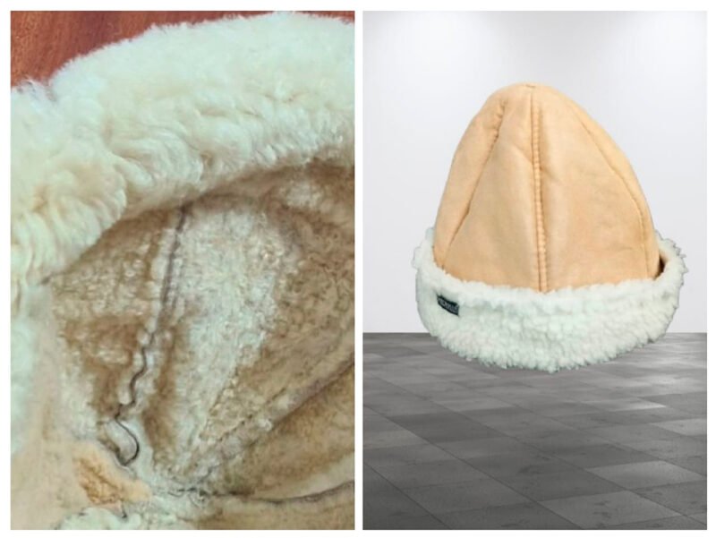 Chapeu De Couro Peludinho Quentinho Confortavel P/ Inverno - Imagem 2