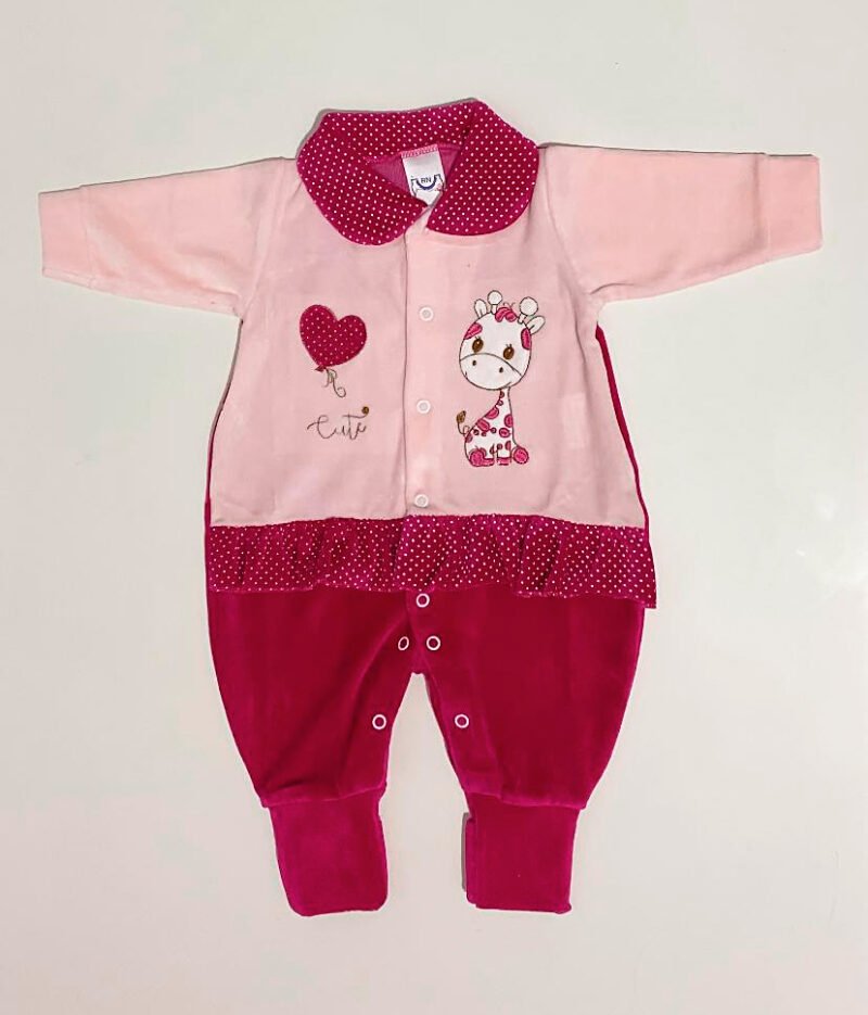 MACACAO LONGO PLUSH BORDADO GIRAFINHA BABYNHA - 2758