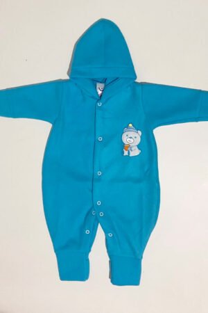 MACACAO SOFT CAPUZ BORDADO TERMOCOLANTE UNISSEX BABYNHA - G AZUL - 1751