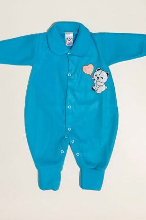 MACACAO LONGO SOFT BORDADO TERMOCOLANTE BABYNHA - G AZUL - 1749