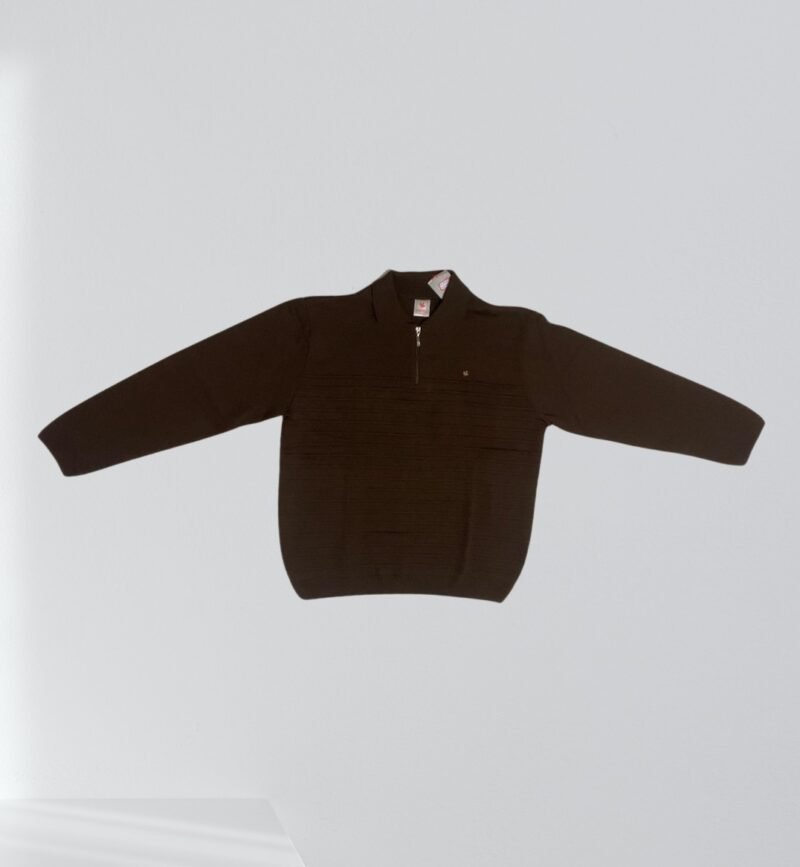 SUETER POLO COM ZIPER MASCULINO D'LANFIORI TRICOT - 4105