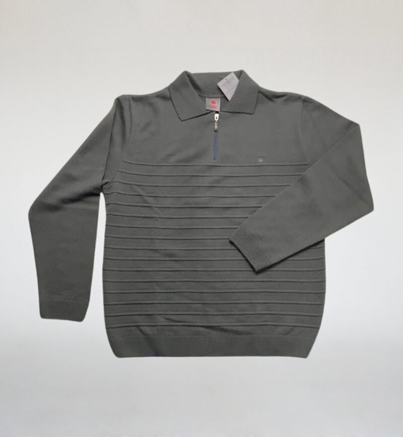 SUETER POLO COM ZIPER MASCULINO D'LANFIORI TRICOT - 4105 - Imagem 5