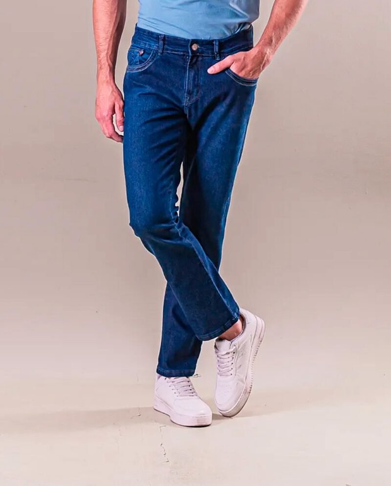 calca masculina com elastanoskini azul 211244