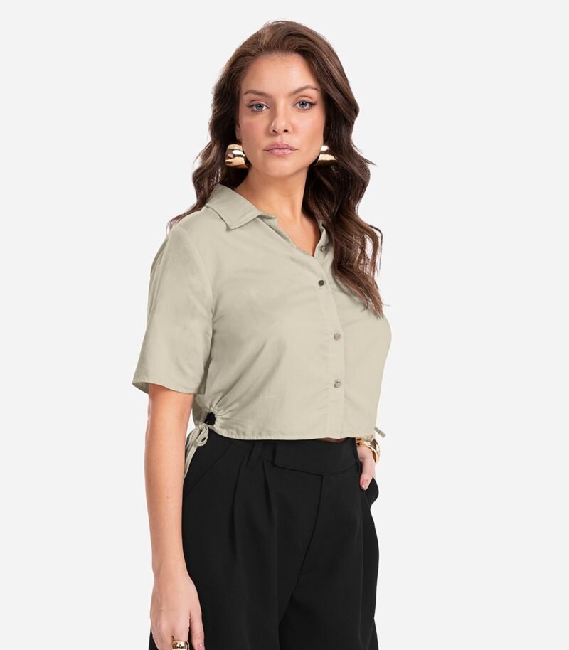CAMISA FEMININA GOLA DUPLA ENDLESS - E15587 - Imagem 3