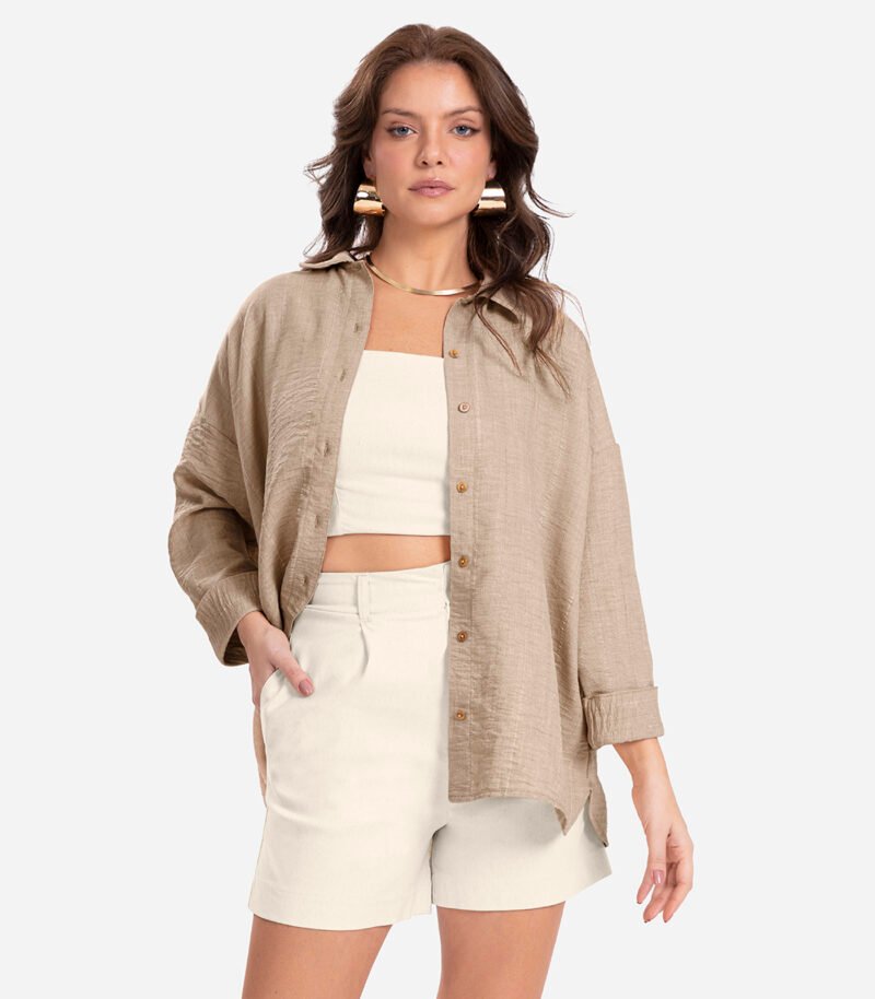 CAMISA FEMININA MANGA LONGA ENDLESS - E15614 - Imagem 2
