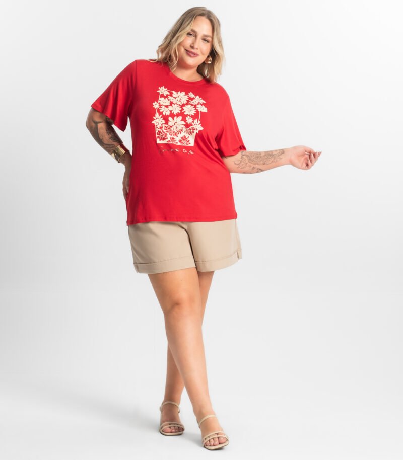 BLUSA FEMININA MANGA CURTA SECRET GLAM - S01798 - Imagem 3
