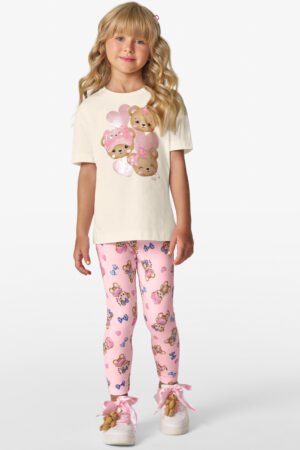 CONJUNTO INFANTIL MENINA CAMISETA E LEGGING TRICK NICK - 1135201