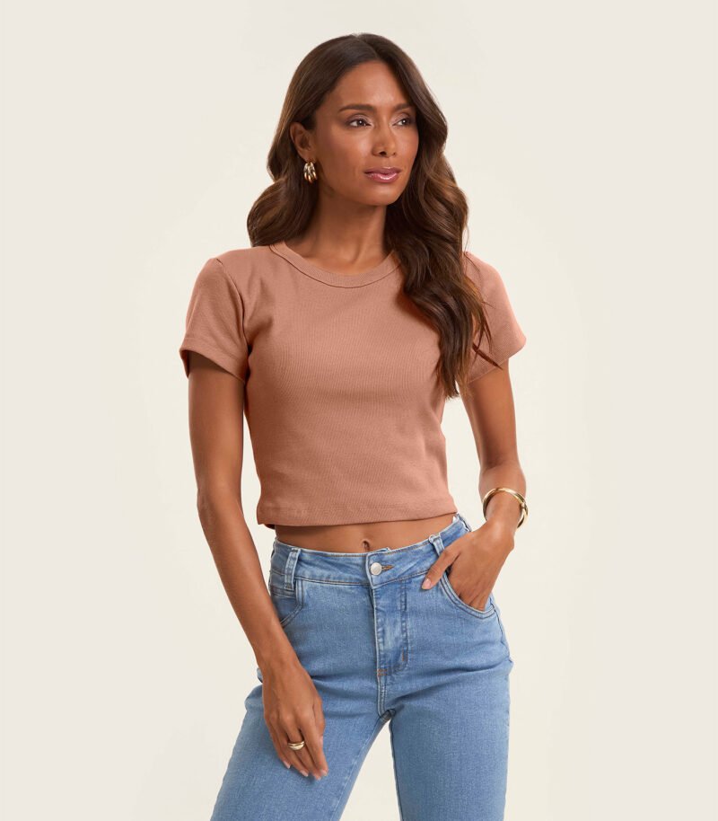 BLUSA CROPPED RIBANA BASICA ROVITEX - 917405 - Imagem 3