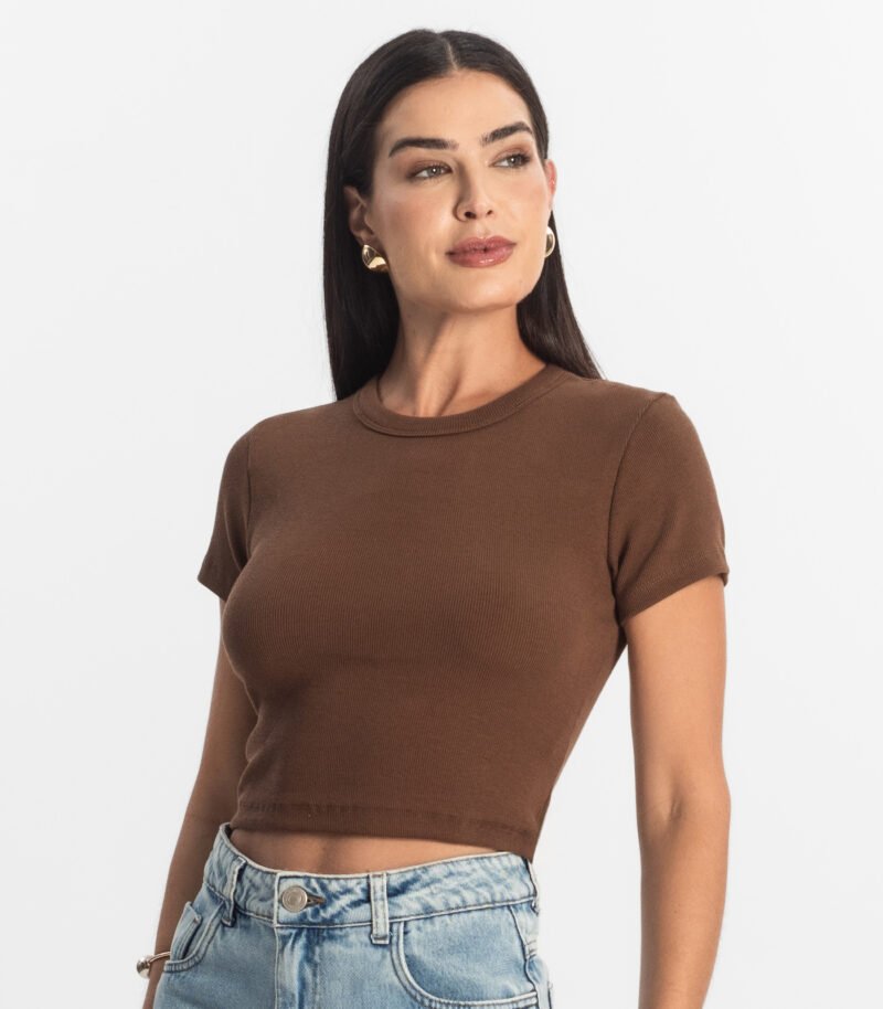 BLUSA CROPPED RIBANA BASICA ROVITEX - 917405 - Imagem 9