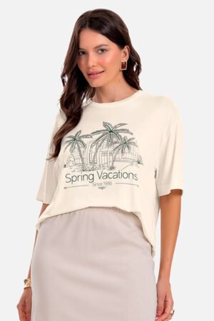 BLUSA FEMININA OVER ESTAMPA EM GLITTER ROVITEX - 6172415