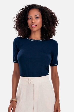 BLUSA FEMININA RIBANA CANELADA ROVITEX - 6172465