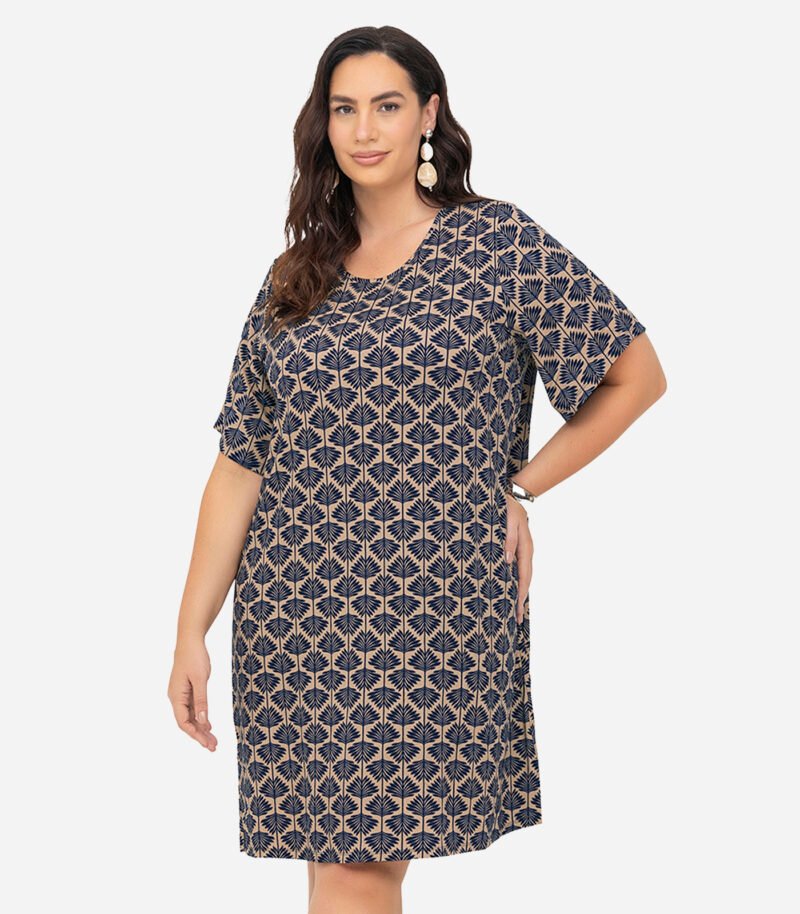 VESTIDO FEMININO PLUS SIZE ESTAMPADO SECRET GLAM - S01819