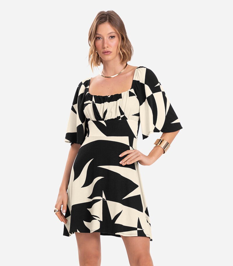 VESTIDO FEMININO ESTAMPADO ENDLESS - E15648 - Imagem 4