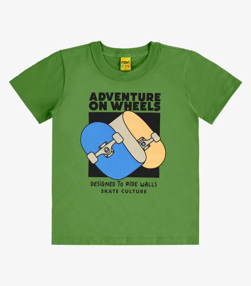 CAMISETA INFANTIL MENINO MEIA MALHA ROVI KIDS ADVENTURE - 3026632