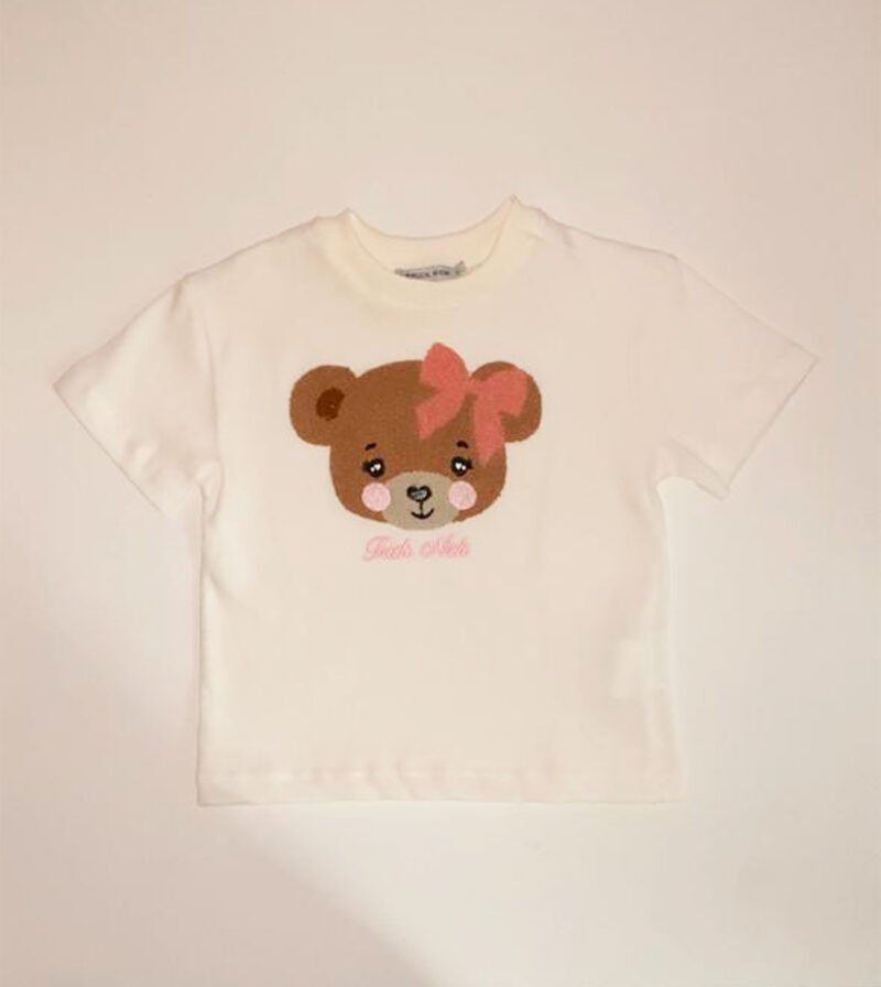 CAMISETA INFANTIL MENINA TRICK NICK OVERSIZED - 2 OFF WHITE - L625