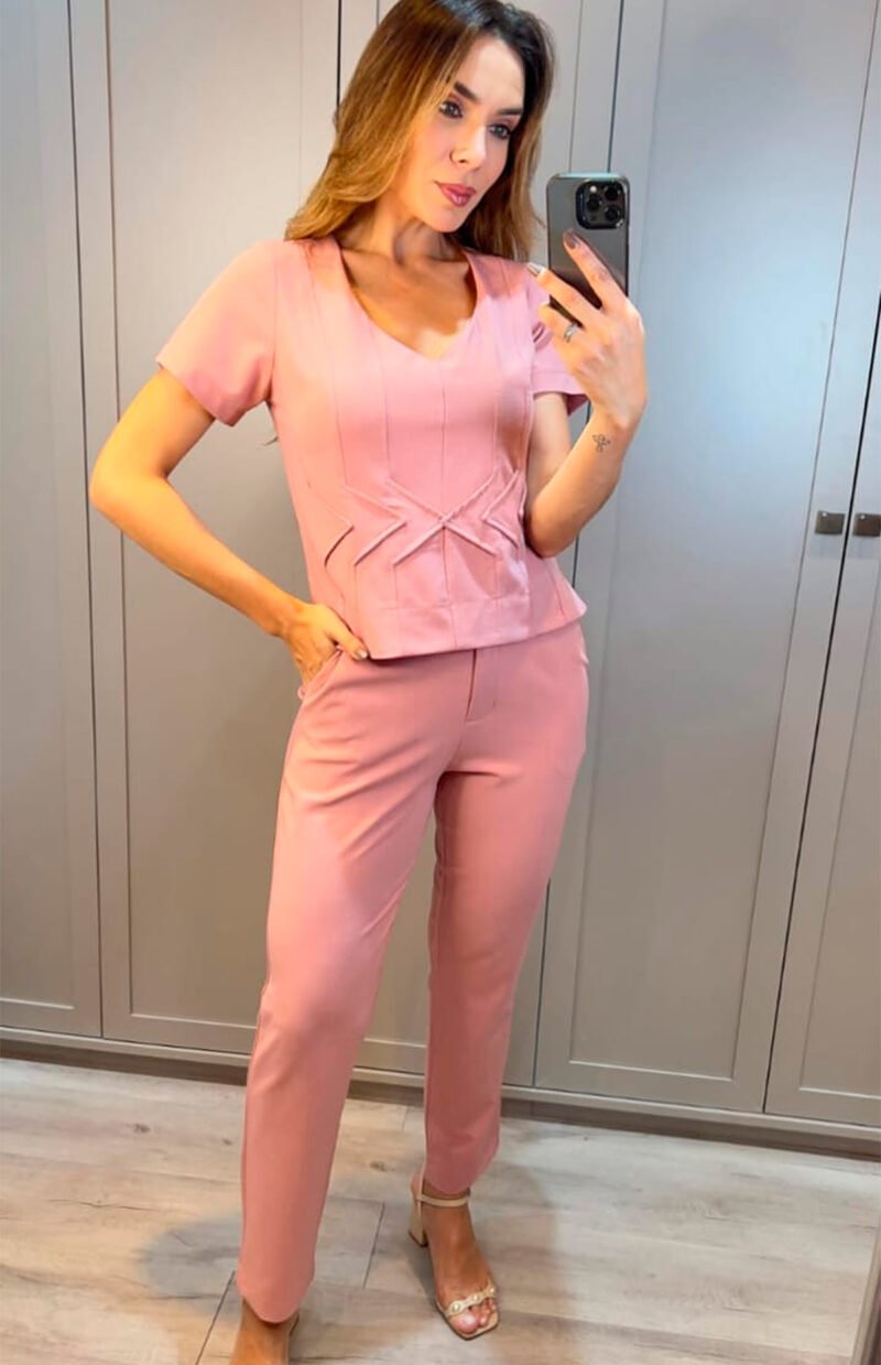 CONJUNTO BLUSA E CALCA ALFAIATARIA BELLE EPOQUE FEMININO - 0515900205 - Imagem 10