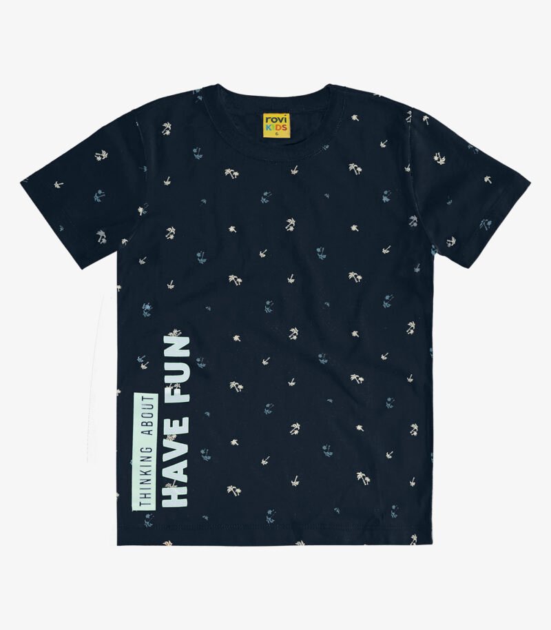 CAMISETA INFANTIL MENINO MEIA MALHA ROVI KIDS - 3026842