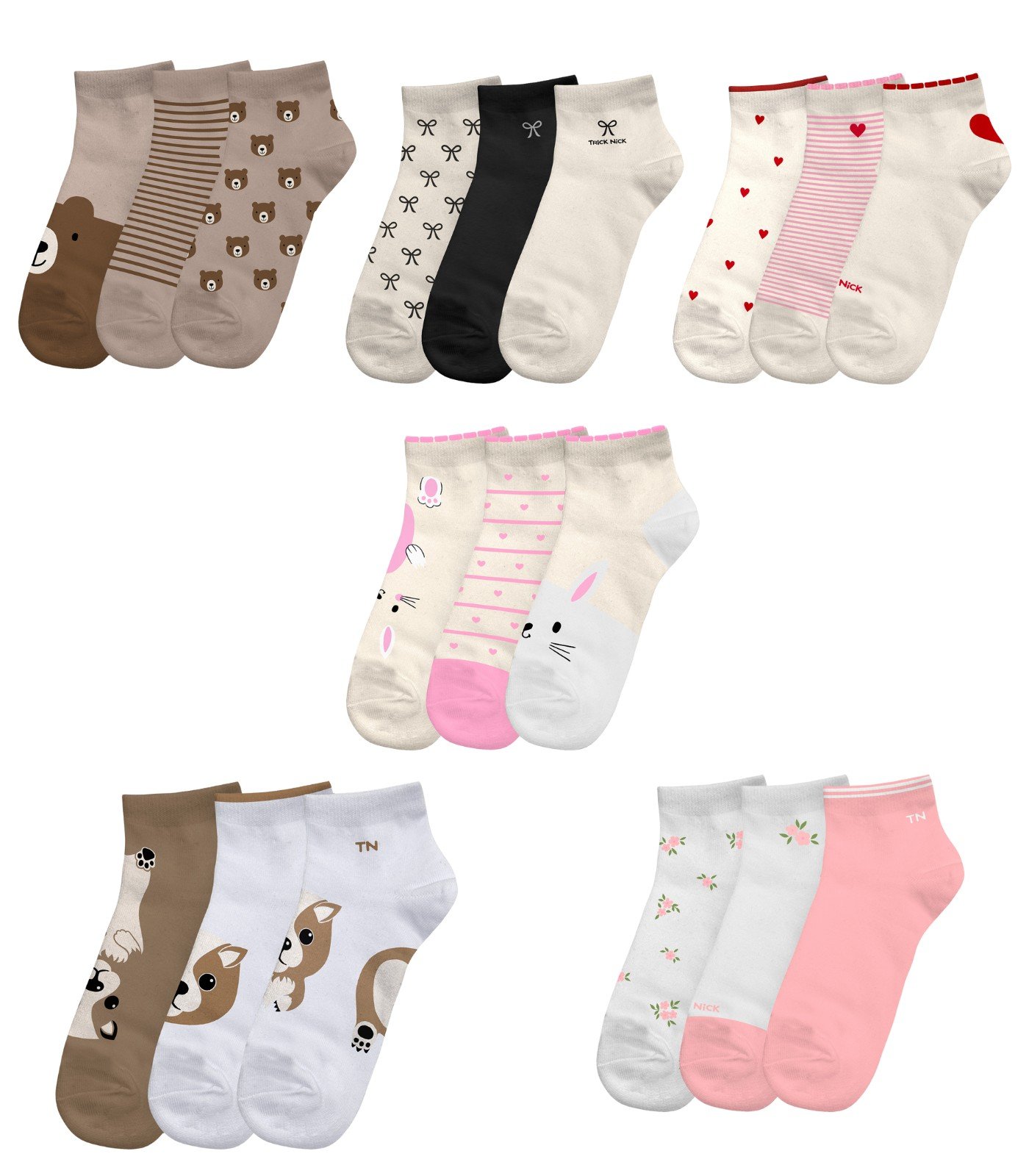 MEIA INFATIL VARIOS MODELOS TRICK NICK UNISSEX - 102652