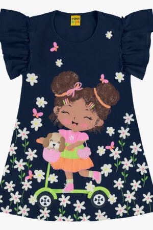 VESTIDO INFANTIL MANGA CURTA ROVI KIDS - 3141162