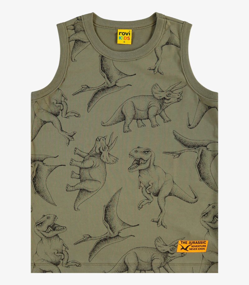 REGATA INFANTIL MENINO DINO MEIA MALHA ROVI KIDS - 3025421