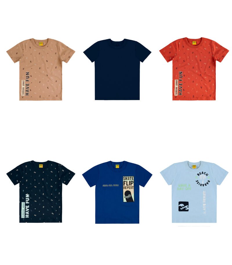 CAMISETA INFANTIL MENINO ROVI KIDS - DIVERSOS - L460 - Imagem 3