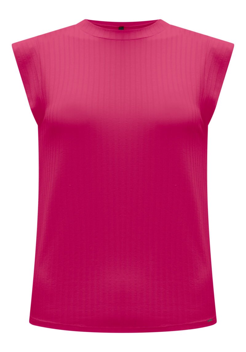 BLUSA MANGA CURTA FEMININA CANELADA LUNENDER - 00481 - Imagem 4