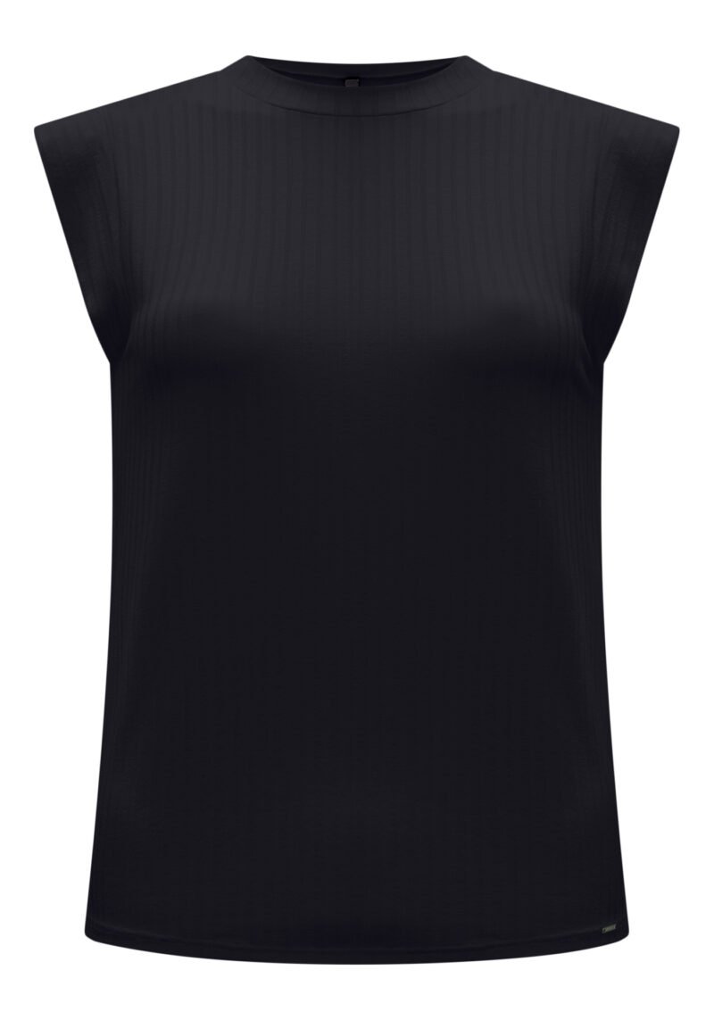 BLUSA MANGA CURTA FEMININA CANELADA LUNENDER - 00481 - Imagem 5