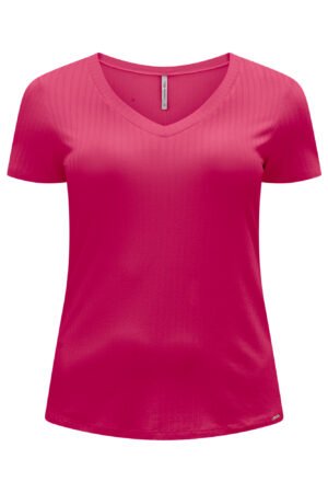 BLUSA MANGA CURTA CANELADA PLUS SIZE LUNENDER - 00461