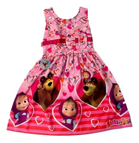 VESTIDO TEMATICO MASHA FRAMBOESA - Imagem 5