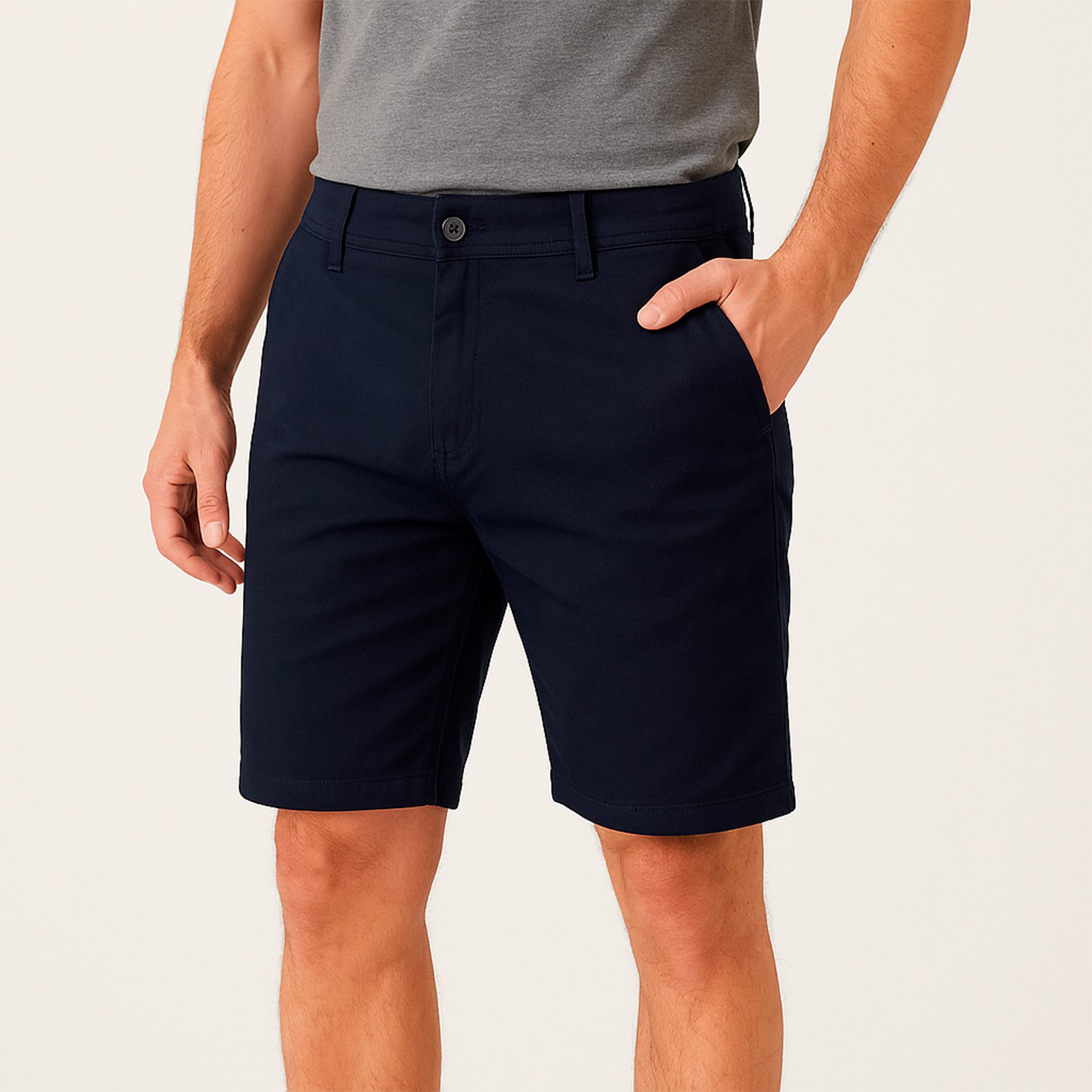 BERMUDA MASCULINA SARJA ELASTANO BIVIK - 0209949 - Imagem 2