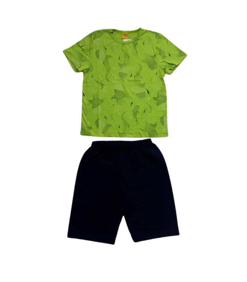 CONJUNTO CAMISETA E BERMUDA INFANTIL MENINO ROVI KIDS - L461 - Imagem 4