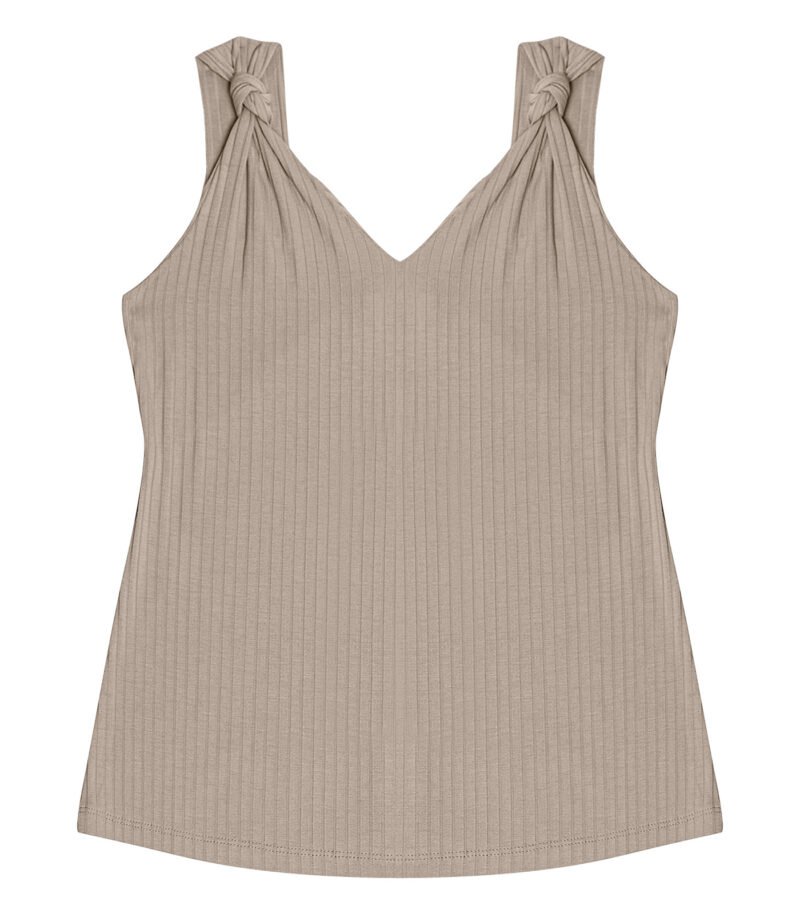 BLUSA DE ALCAS FEMININA CANELADA NO ROVITEX - 6168465