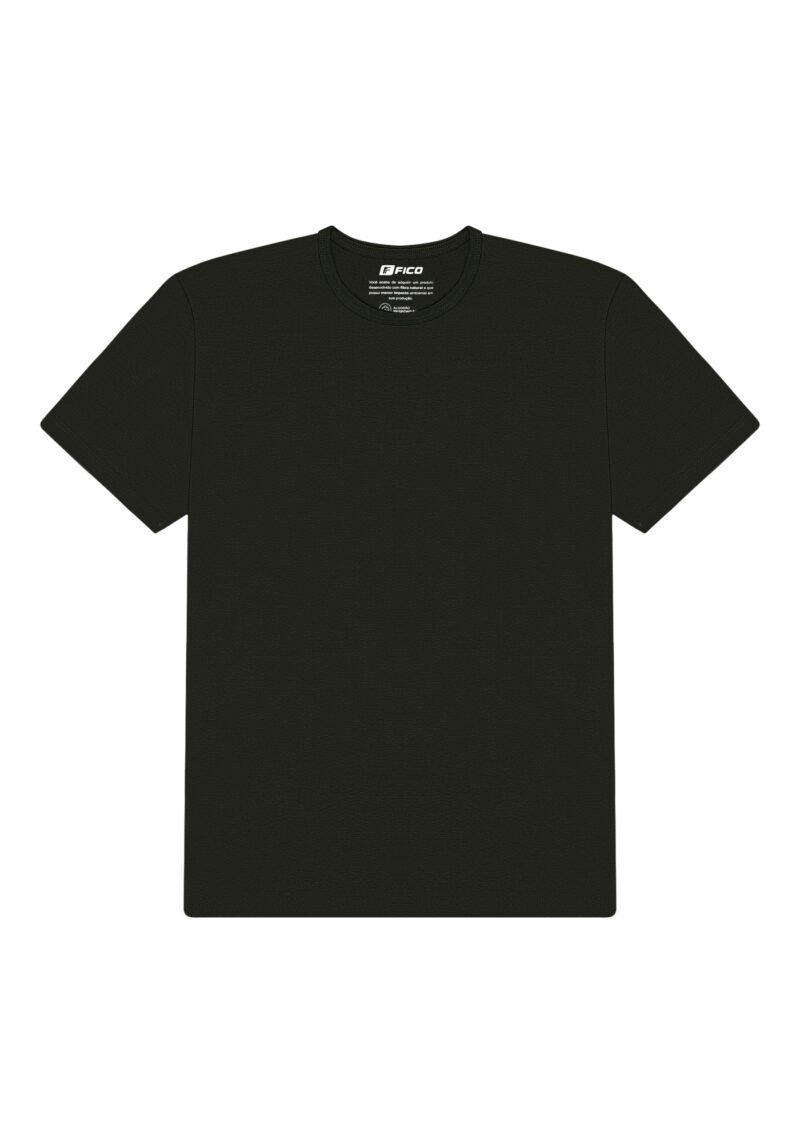 CAMISETA  PRETA  DEGOTE  REDONDO 976  FICO. XGG - Imagem 5